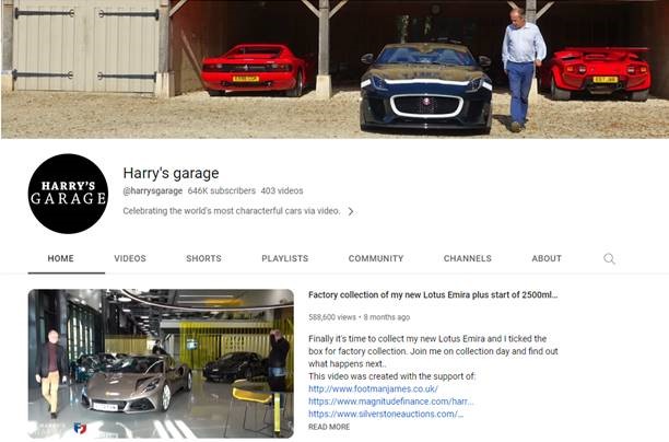 The Potential of YouTube – from Harry Metcalfe of Harry’s Garage